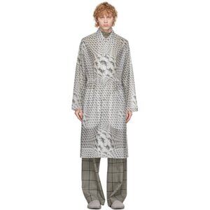 Marine Serre All Over Lizard Print Longline PVC Raincoat Size M